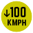 > 100km/h